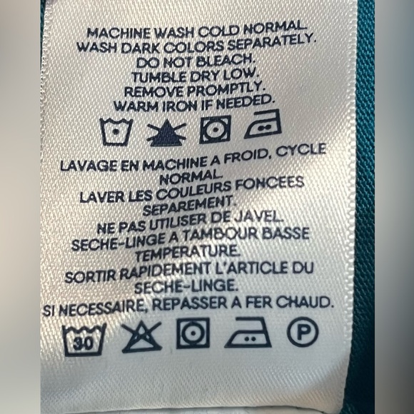 Lands’‎ End Women’s Long Sleeve Crew Neck Teal Color Tee Size 2x - Picture 5 of 9